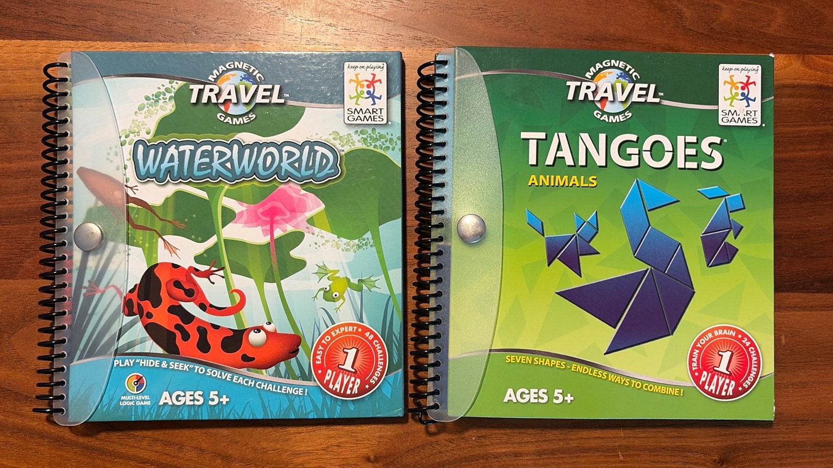 Magnetic travelgames Waterworld/ Tangoee Animals Smart Games, Ophalen of Verzenden, Zo goed als nieuw