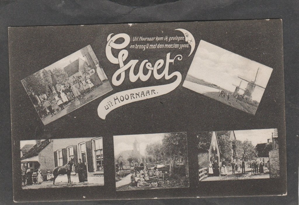 hoornaar 5 luik, Verzamelen, Verzenden, Voor 1920, Gelopen, Zuid-Holland