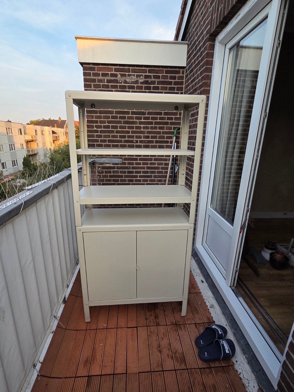 Metalen opbergkast beige, Ophalen, Metaal, Overige typen