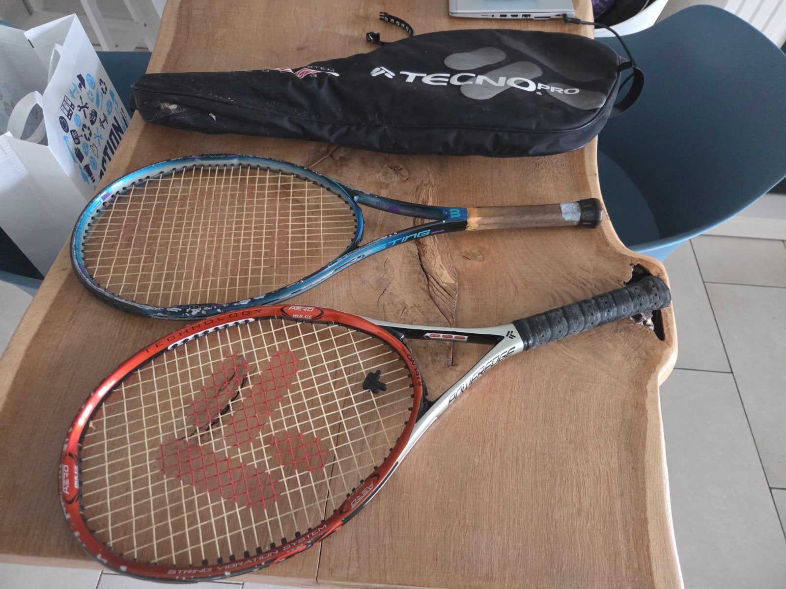 Gebruikte tennisrackets - Diverse merken, Sport en Fitness, Tennis, Ophalen, Gebruikt, Racket, Wilson