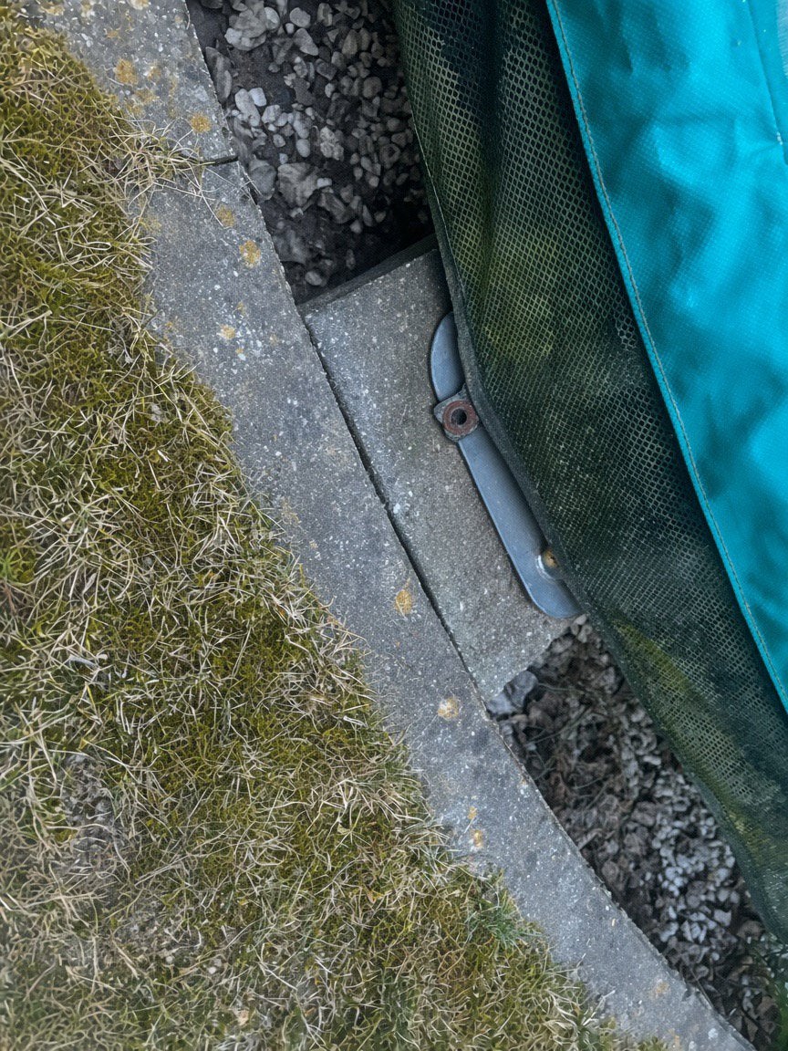 Betonnen afsluitbanden trampolinen Ø 375cm binnenring+buiten, Ophalen, Gebruikt