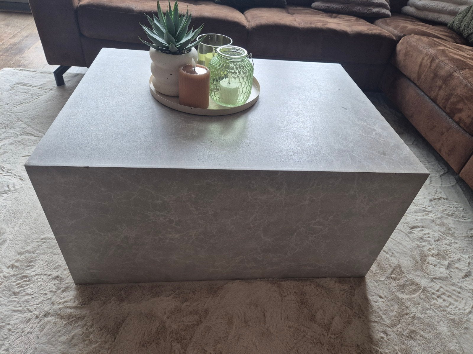 Salontafel mdf, Ophalen of Verzenden, Zo goed als nieuw, Rechthoekig, 50 tot 100 cm