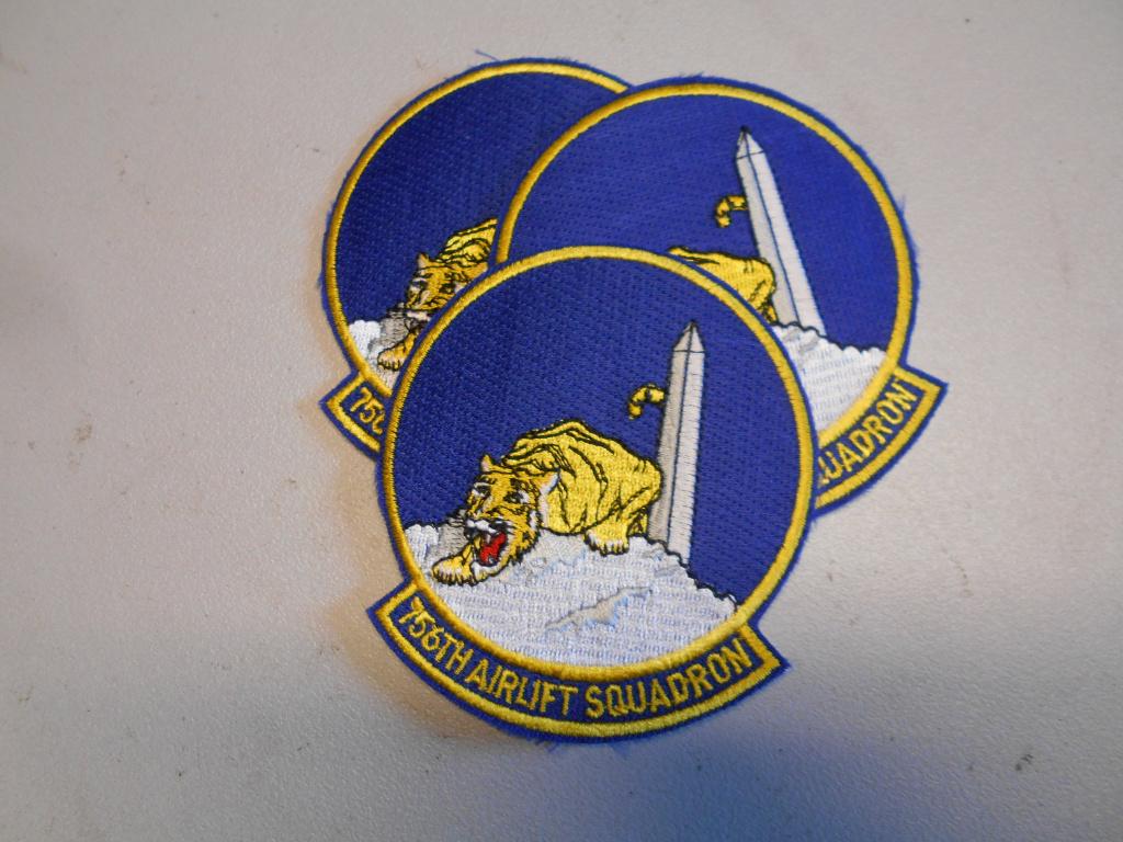 Embleem 756TH Airlift squadron, Ophalen of Verzenden, Luchtmacht, Nederland, Embleem of Badge