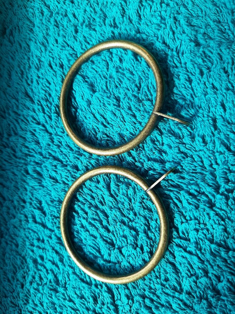 Koperen gordijnringen 16x, Met ringen, Nieuw, Ophalen of Verzenden, Overige typen