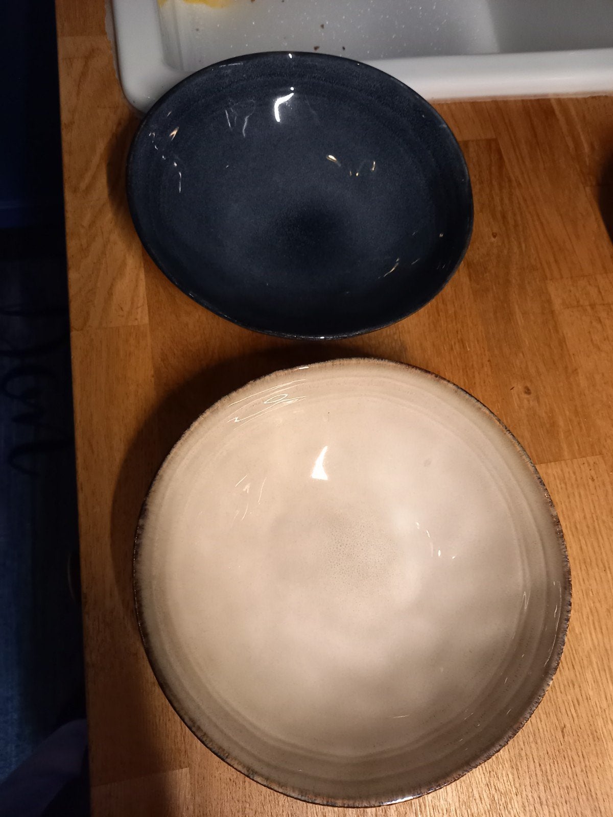 2 grote schalen, Ophalen of Verzenden, Glas, Overige stijlen, Schaal of Schalen