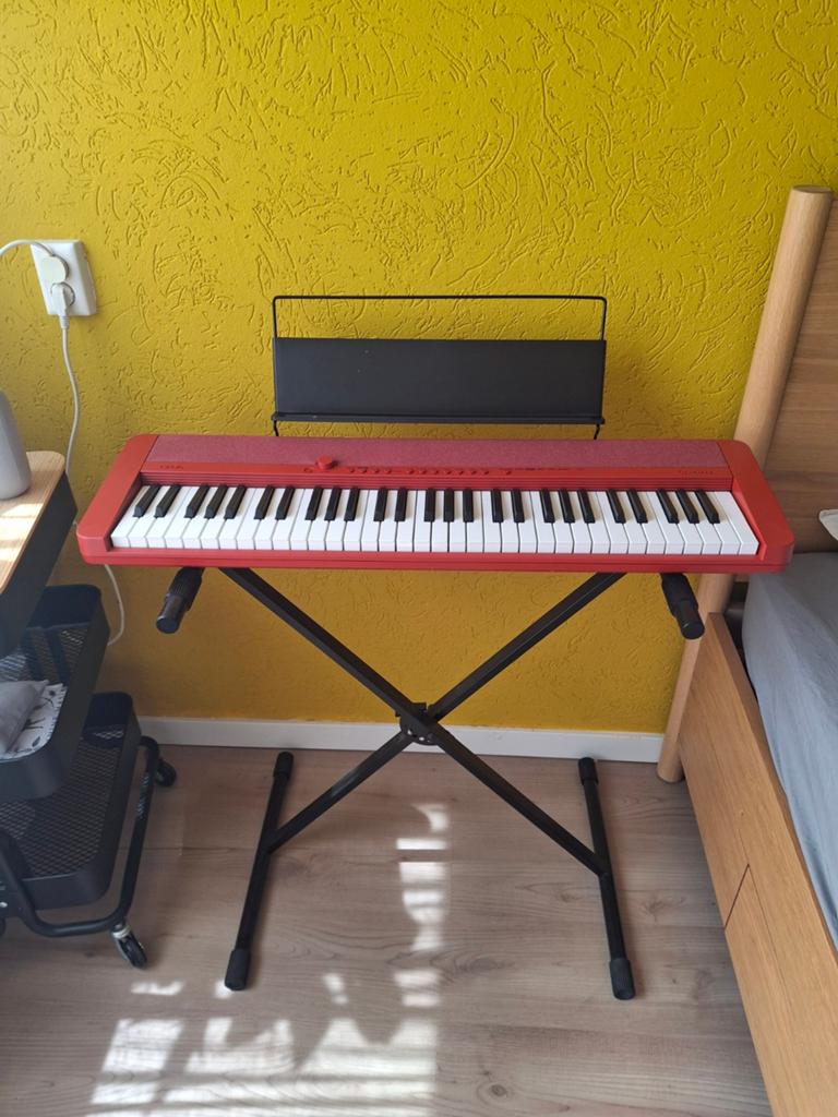 Casio keyboard CT-S1 Rood, Ophalen, Casio, 61 toetsen, Zo goed als nieuw