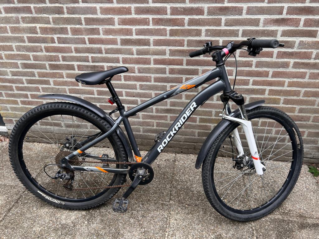 Rockrider mountainbike, 27.5 inch, met vering, Fietsen en Brommers, Minder dan 10 versnellingen, Gebruikt, Vering, Overige maten