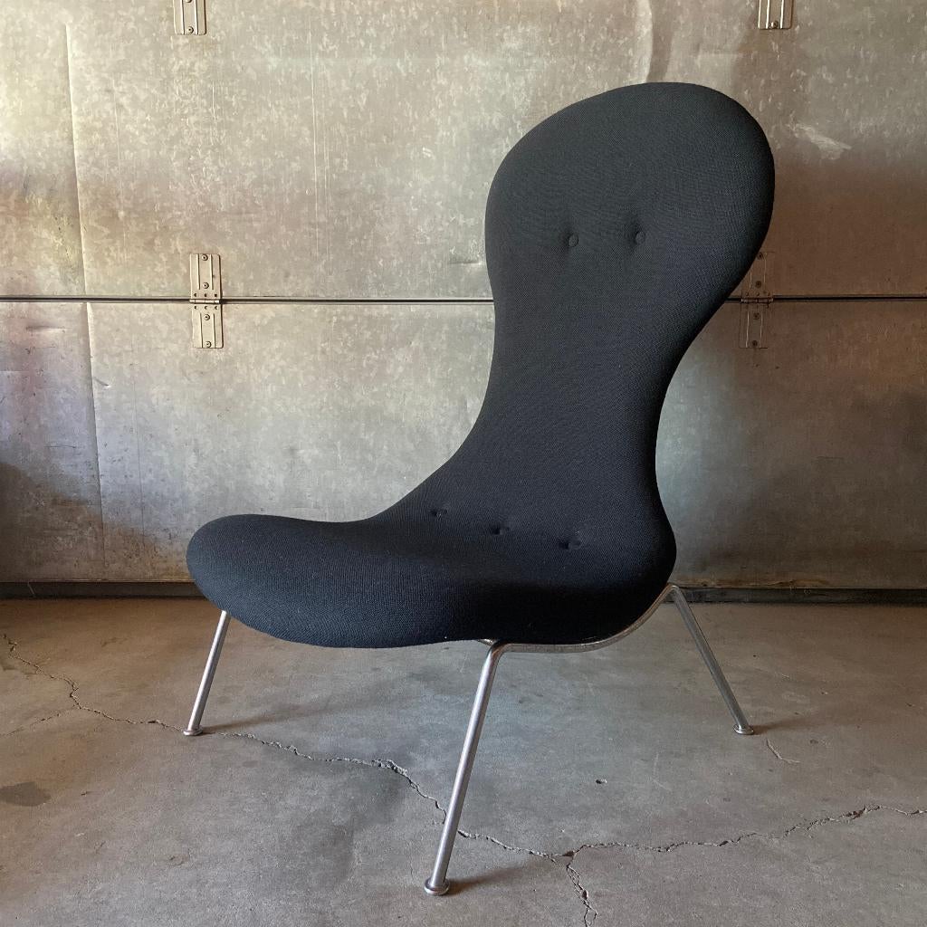 Artifort fauteuil slipper chair Theo Ruth jaren 60, Ophalen, Gebruikt, Wagemans & Van Tuinen, Stof