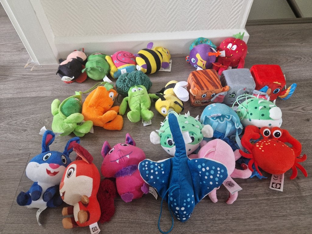 Lidl knuffels, Overige karakters, Overige typen, Zo goed als nieuw, Meerkleurig