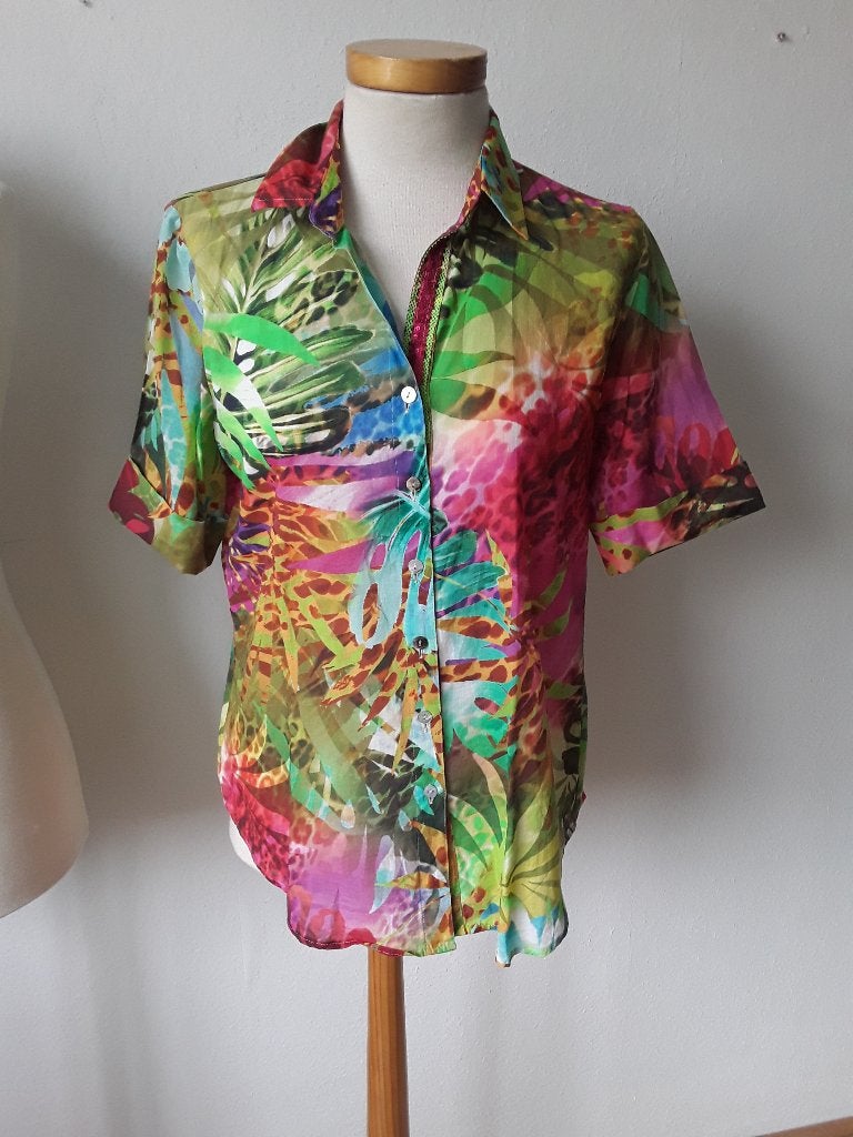Just White blouse mt 38 multicolor, Maat 38/40 (M), Overige kleuren, Verzenden, Just white