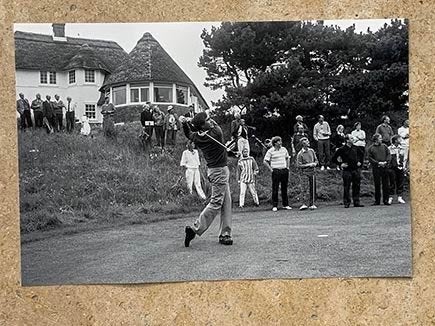 Org z/w foto 20x30cm van Severiano Ballesteros KLM golf 1987, Verzenden, Nieuw, Overige typen