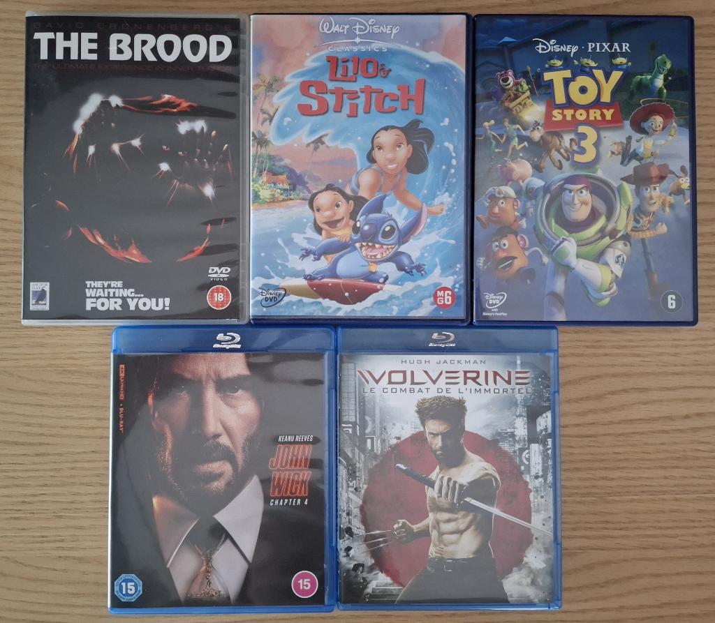 Set van 5 films (Blu‑ray & DVD), Cd's en Dvd's, Vanaf 16 jaar, Verzenden, Zo goed als nieuw, Actie