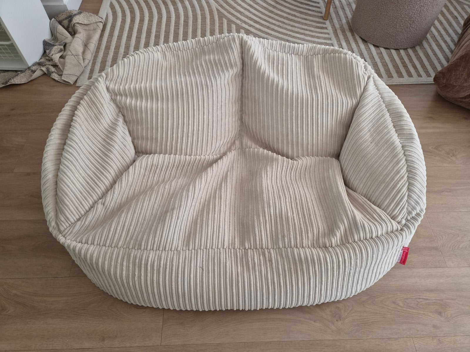zitzak bank Loungepug Big Bertha, Ophalen, Gebruikt, Beige