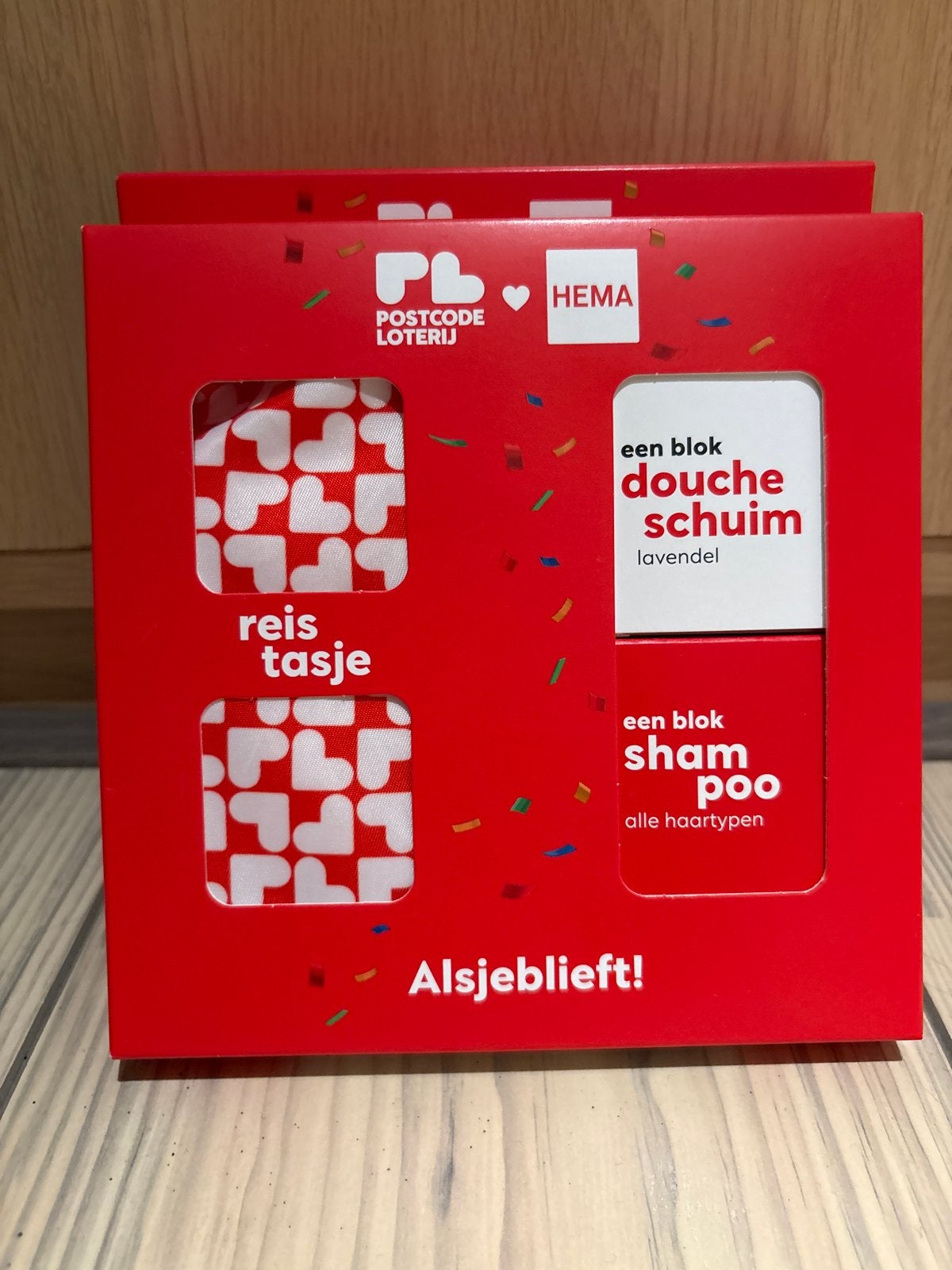 2 stuks - Postcodeloterij Reistasje Douche Schuim Shampoo, Ophalen of Verzenden, Nieuw, Rood, Heer of Dame