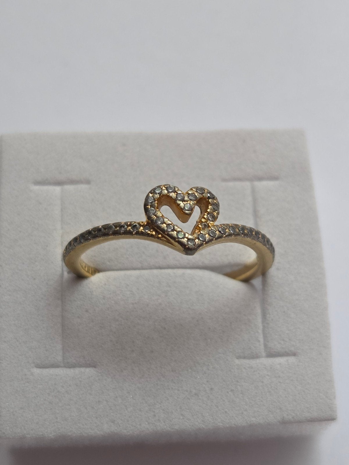 Pandora Ring – Hartje – Maat 58, Met kristal, Overige materialen, Gebruikt, 20 of groter