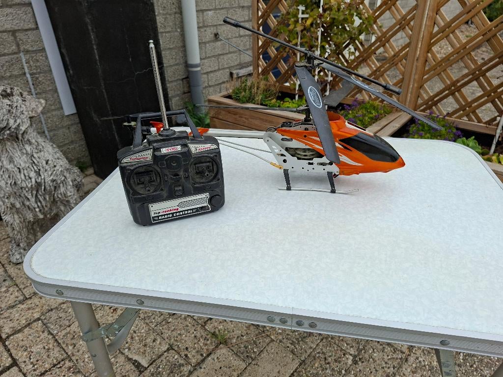 bestuurbare helicopter rc opknapper compleet met zender en, Ophalen of Verzenden, Gebruikt