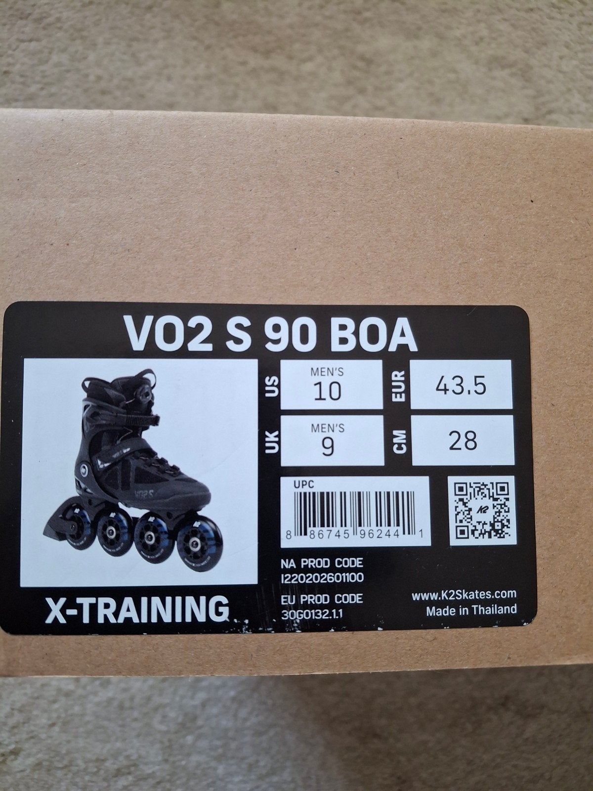 K2 Inliner VO2 S 90 BOA zgan Maat 43,5, Ophalen of Verzenden, Zo goed als nieuw, K2
