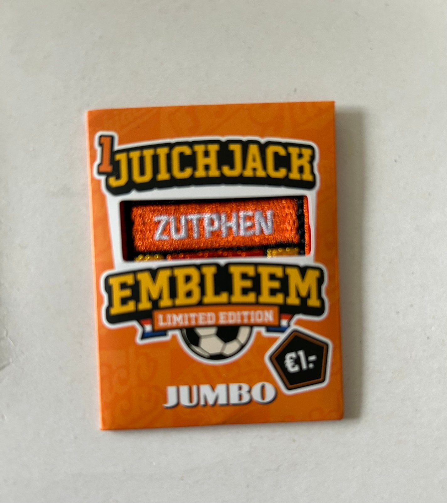 Jumbo Juichjack Embleem Zutphen, Verzamelen, Jumbo, Ophalen of Verzenden