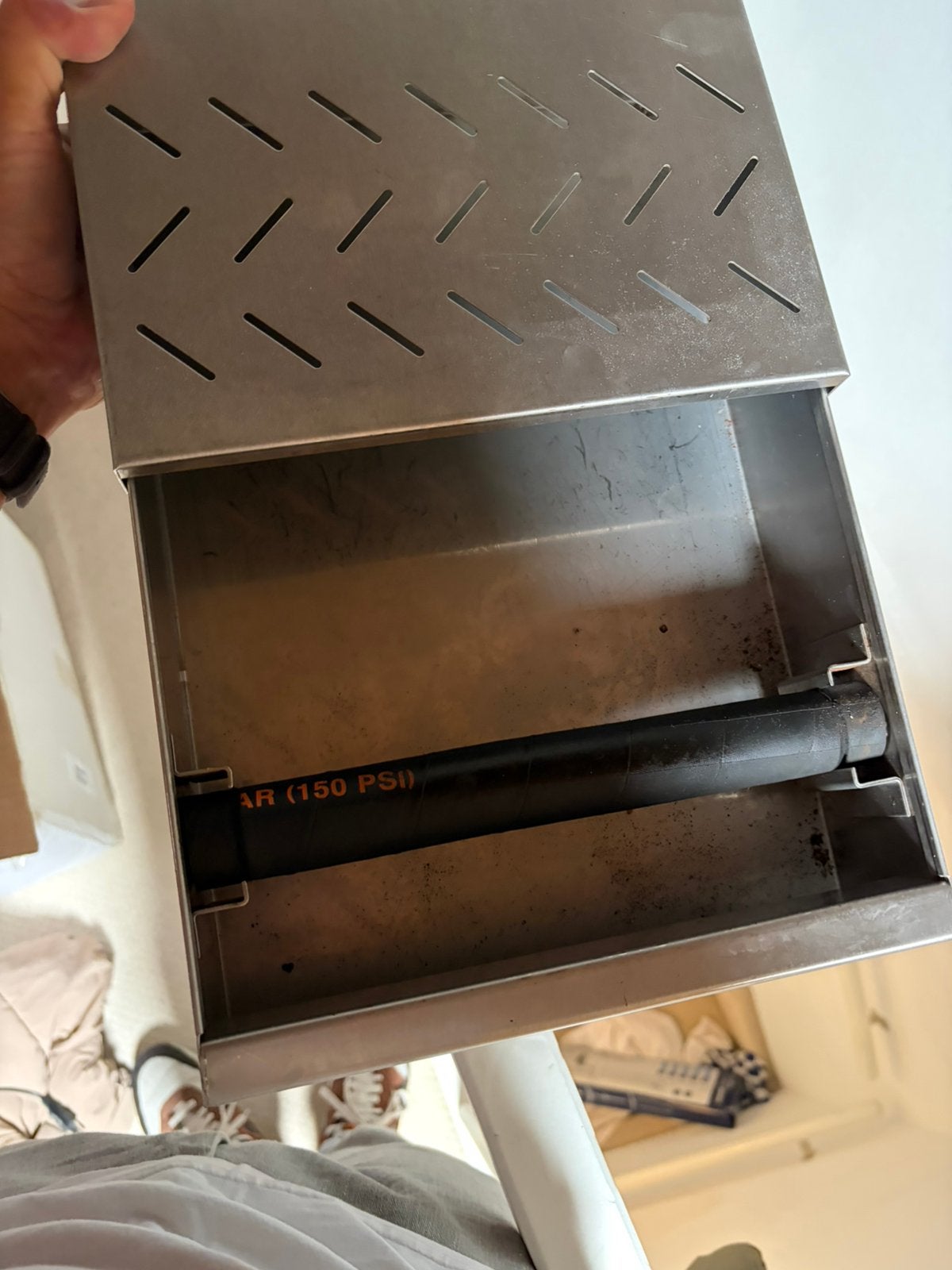 Grote uitklopbak/knockbox koffiedik, Ophalen, Zo goed als nieuw