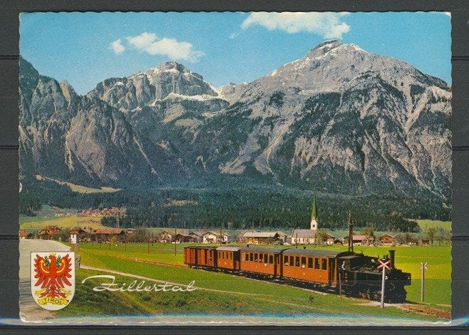 Locomotief Lok ZillertalBahn Foto-Ansichtkaart Trein t-86, Ophalen of Verzenden, Zo goed als nieuw, Trein, Kaart of Prent