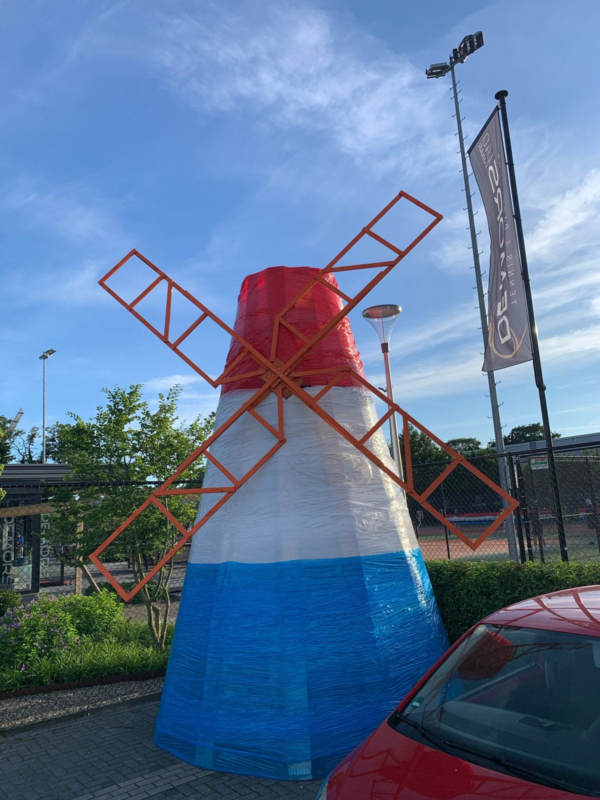 Oranje wieken voor een molen. Ter decoratie, Ophalen of Verzenden, Zo goed als nieuw, Versiering, Oranje of Koningsdag