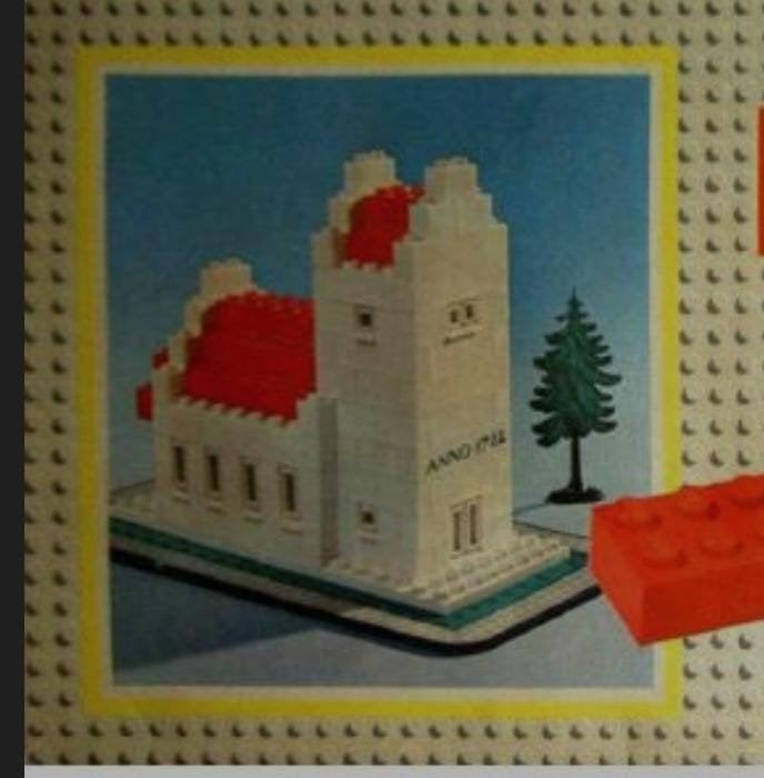 Zeldzame Lego set 309 (1958) met 'Anno 1762' steen, Gebruikt, Overige thema's, Lego, Ophalen of Verzenden