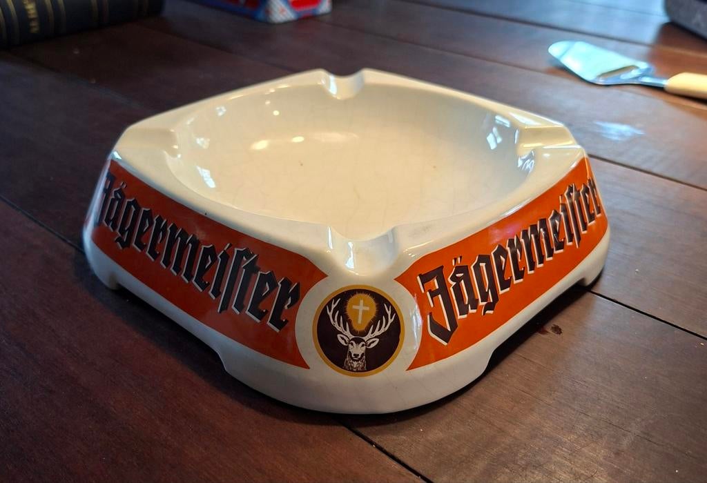 Prachtige JAGERMEISTER asbak., Ophalen of Verzenden, Zo goed als nieuw, Asbak