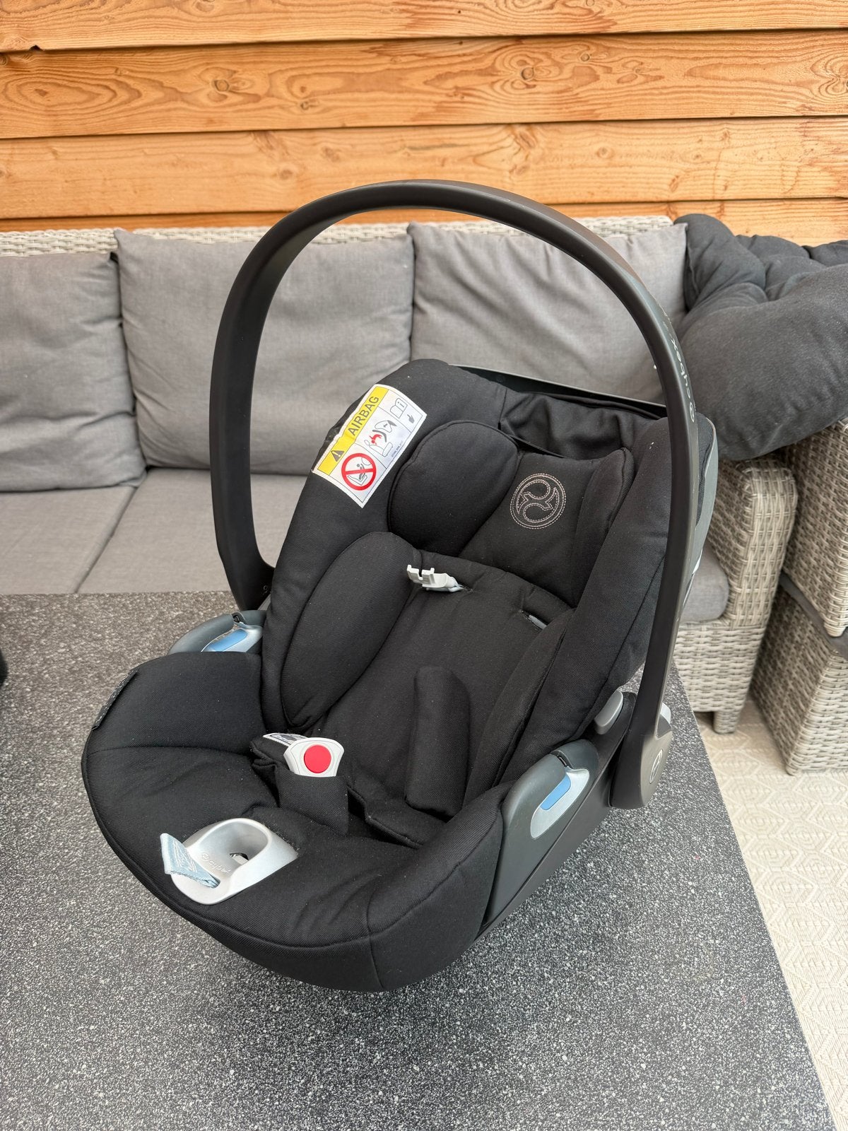 Cybex Aton 5 autostoel - Zwart - 0-13 kg, Autogordel, Zijbescherming, Zo goed als nieuw, 0 t/m 13 kg