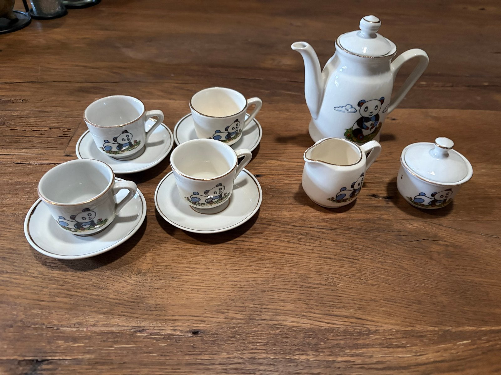 Schattig Kinder Panda Servies - Thee/Koffiesetje, Ophalen of Verzenden, Nieuw, Overige typen