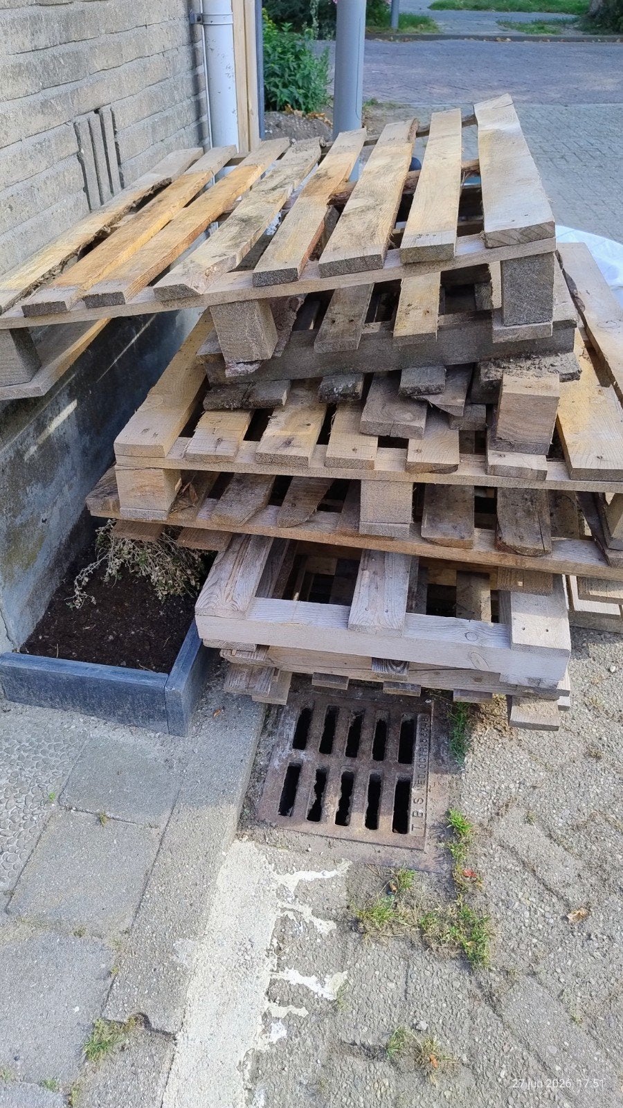 Pallets gratis, Ophalen, Overige houtsoorten, Minder dan 200 cm, Pallet