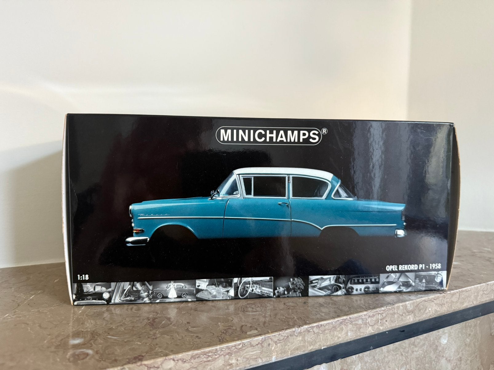 Opel Rekord P1 1958-1960 - Minichamps - 1:18 - Nieuw, Ophalen of Verzenden, Nieuw, Auto, MiniChamps