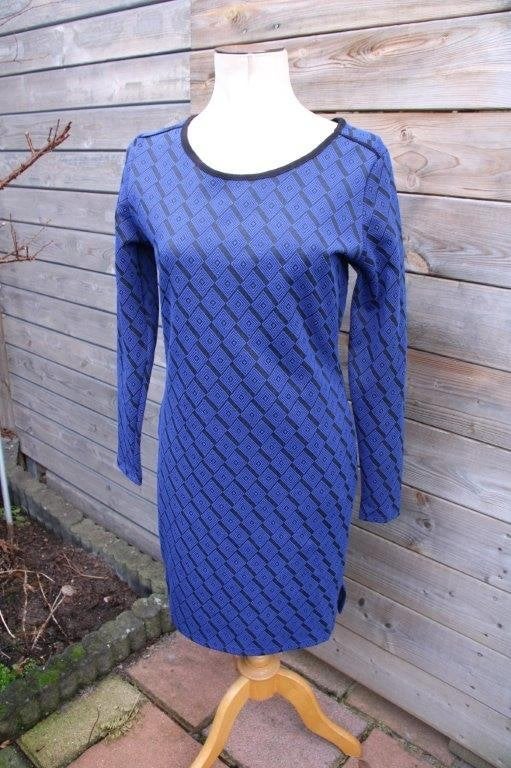 Jurk blauw/ zwart Piazza Sempione mt M Vaste prijs, Kleding | Dames, Maat 38/40 (M), Blauw, Piazza Sempione, Ophalen of Verzenden