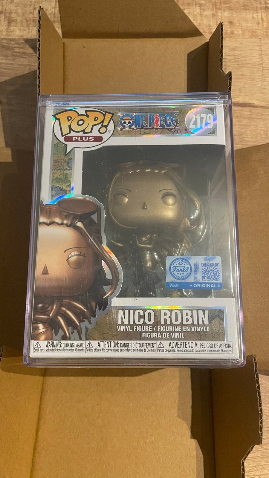 Funko Pop One Piece Nico Robin 2179 Gold Edition, Ophalen of Verzenden, Zo goed als nieuw