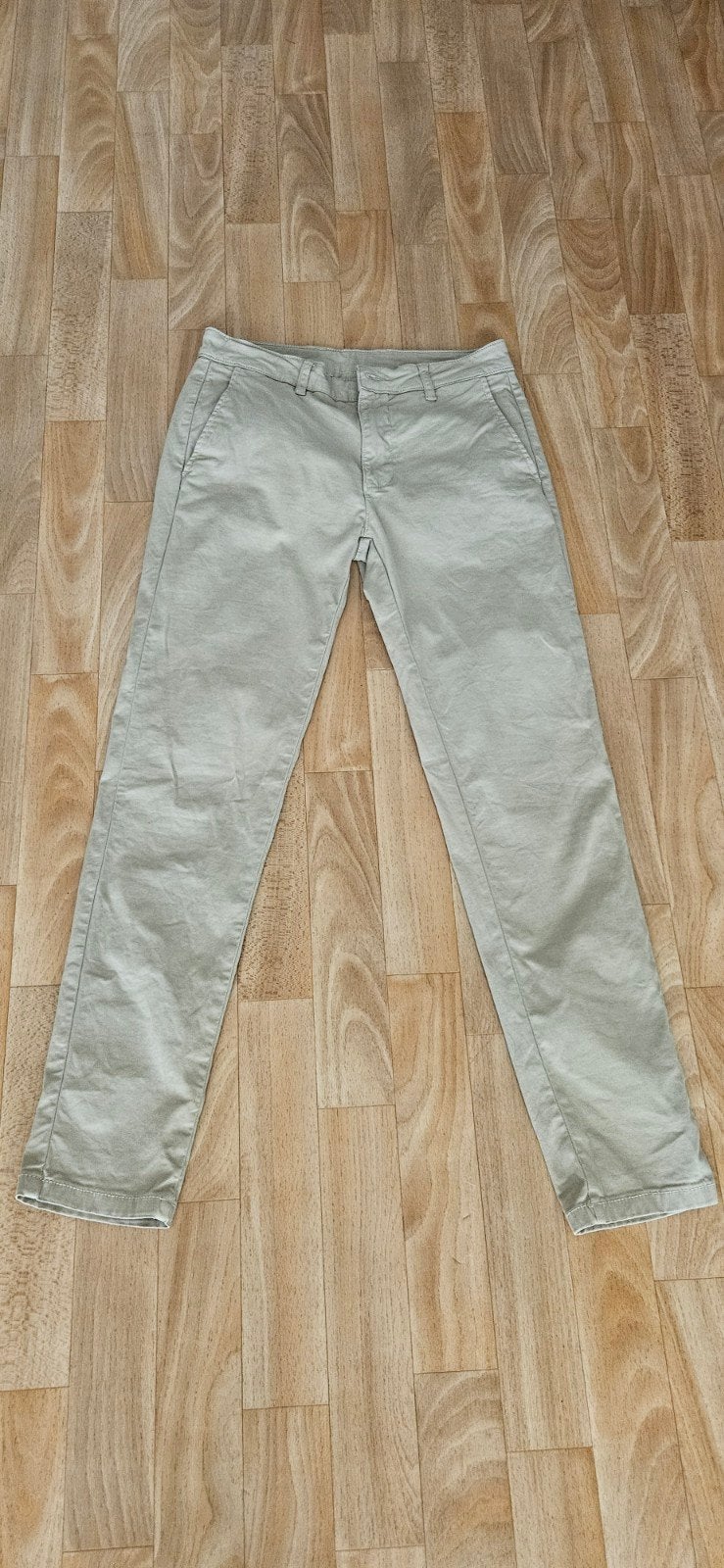 Zara chino broek in prima staat, Ophalen of Verzenden, Zo goed als nieuw, Grijs, Zara