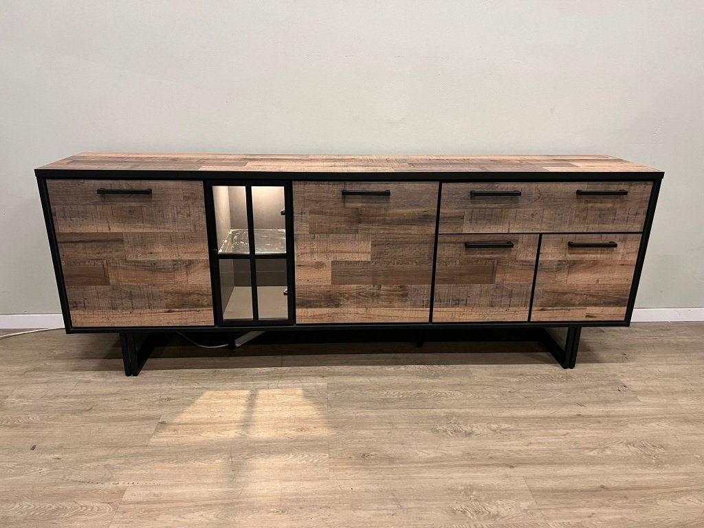 Avalon dressoir 230 cm, Huis en Inrichting, Kasten | Ladekasten, Nieuw, Minder dan 100 cm, 200 cm of meer, 25 tot 50 cm, Eikenhout
