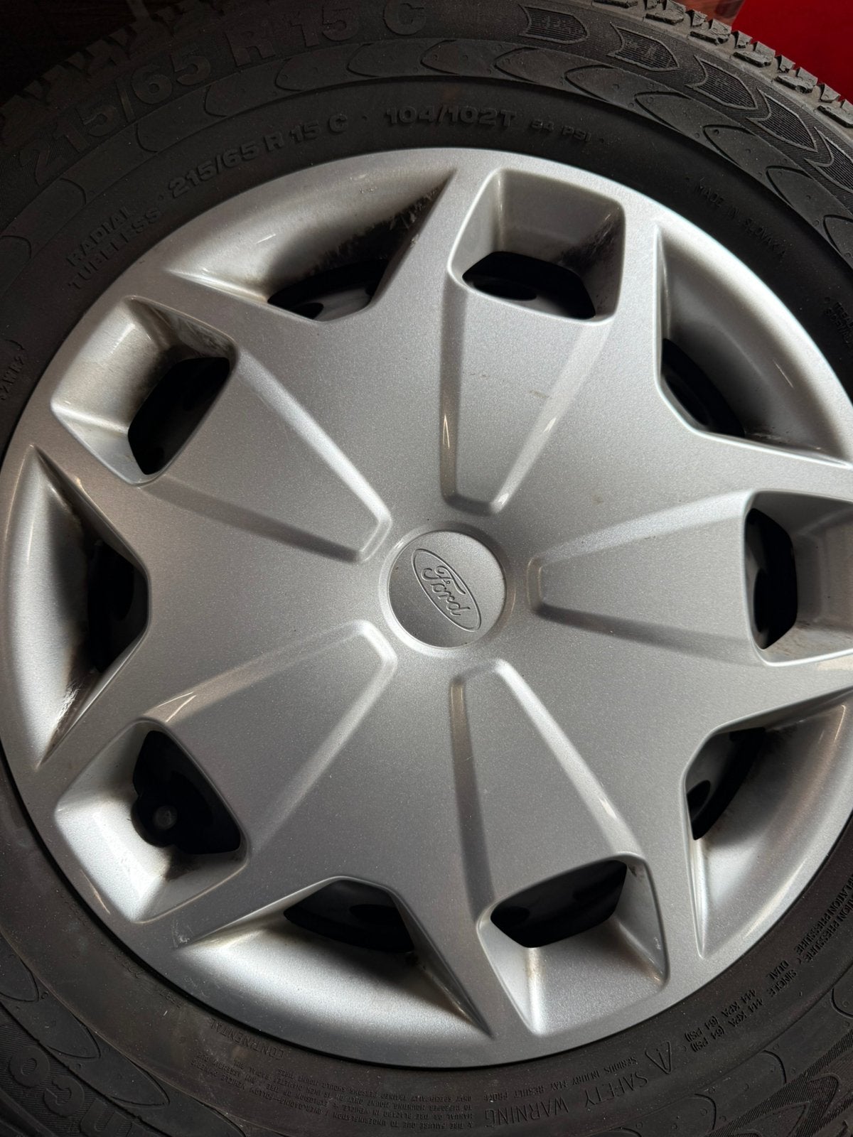 Ford Transit Custom velgenset met Conti zomerbanden ZGAN, Ophalen, 16 inch, Banden en Velgen, Zomerbanden