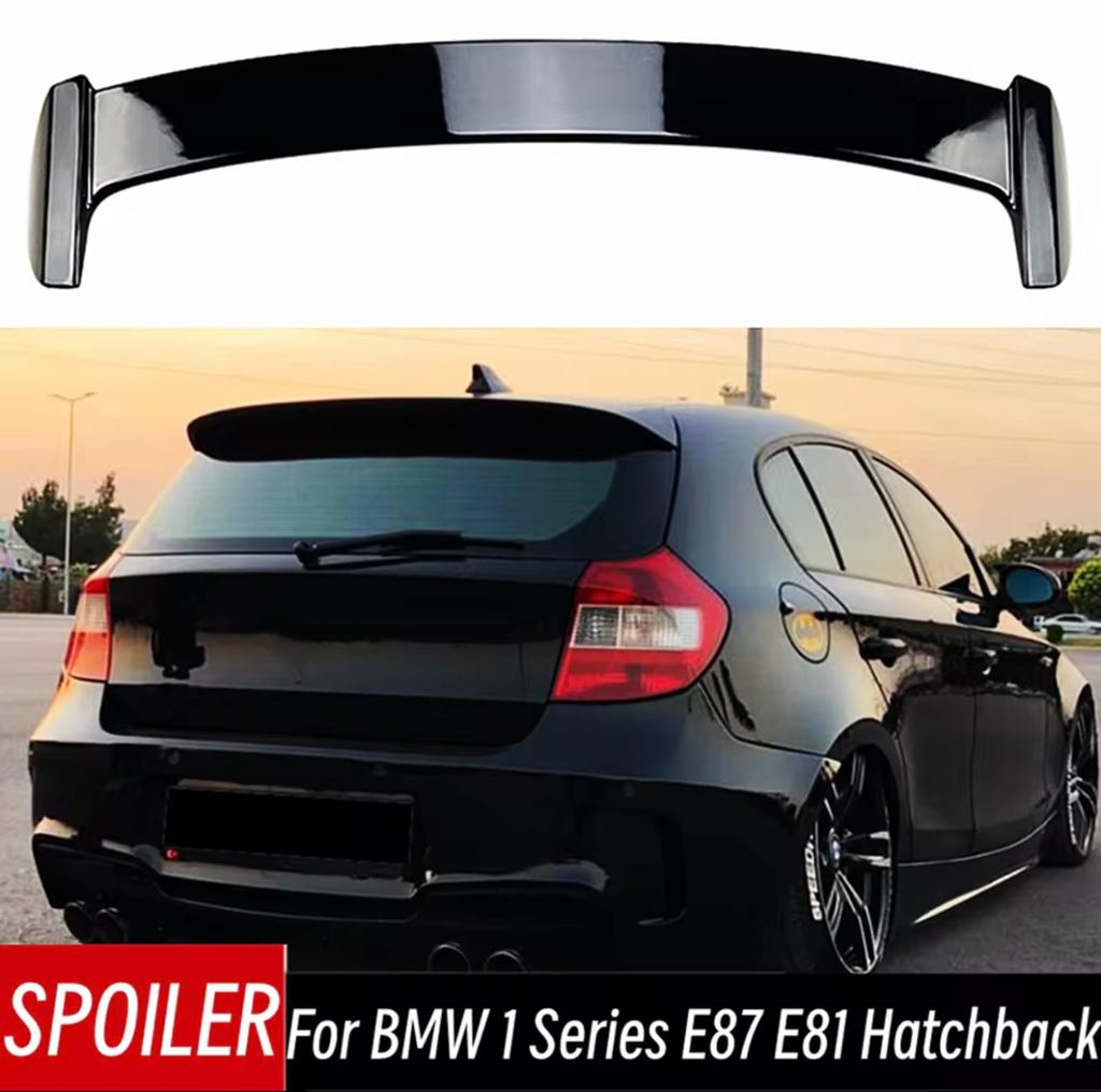 Spoiler BMW 1 Serie E87 E81 Hatchback - Glanzend Zwart, Ophalen of Verzenden
