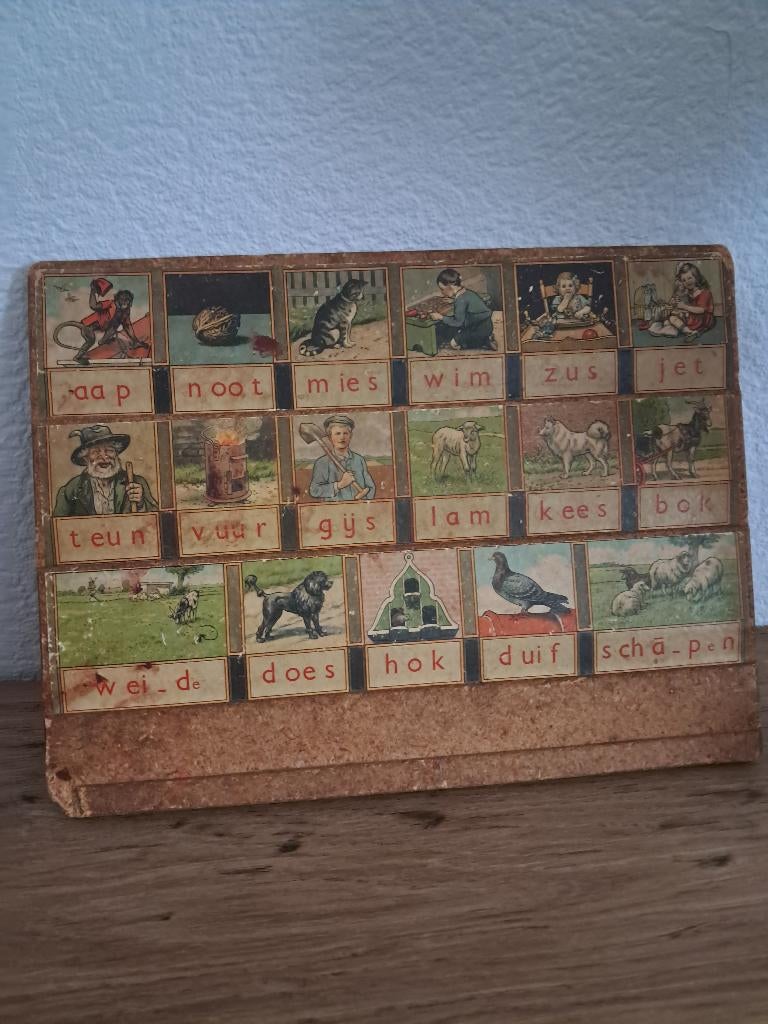 Ouderwets aap, noot, mies leerplankje, Ophalen