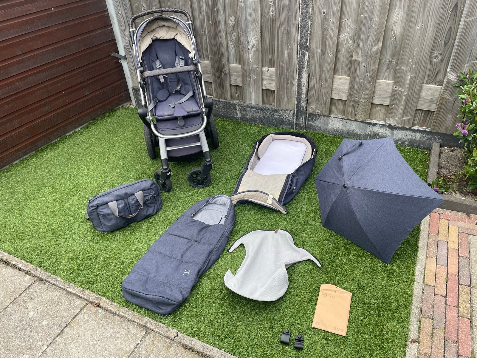 Joolz Day 3 Combiwagen met accessoires, Gebruikt, Combiwagen, Verstelbare duwstang, Ophalen