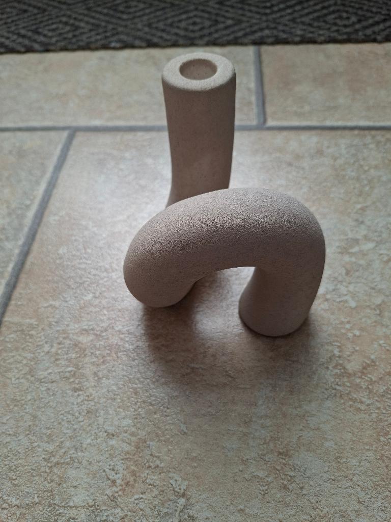 NIEUW MET KAARTJE CoCo Maison kaarsenhouder kandelaar 13 cm, Overige materialen, Beige, Nieuw, Ophalen of Verzenden