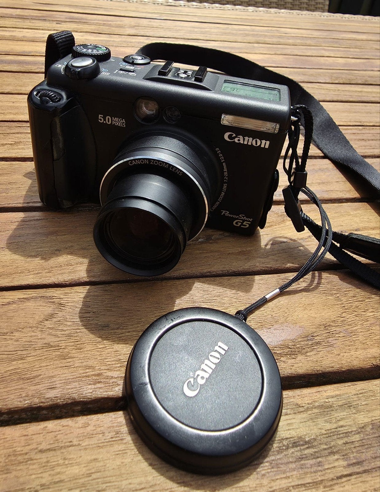 Canon PowerShot G5 Compactcamera - 5.0 Megapixels, Audio, Tv en Foto, Fotocamera's Digitaal, Gebruikt, Canon, Ingebouwde flitser
