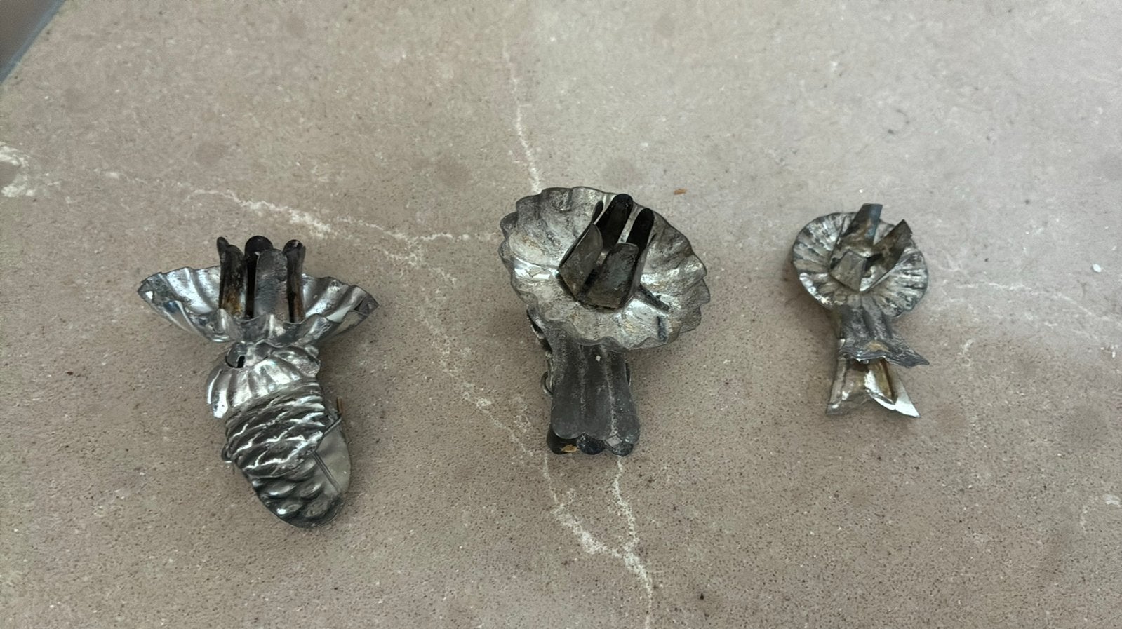 Antieke kerstboomkaarsjeshouders, Ophalen of Verzenden, Zilver