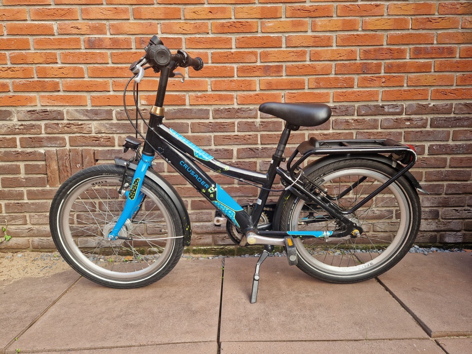 Puky Crusader 20 inch kinderfiets - Zwart/Blauw, Ophalen, Gebruikt, 20 inch of meer, Puky