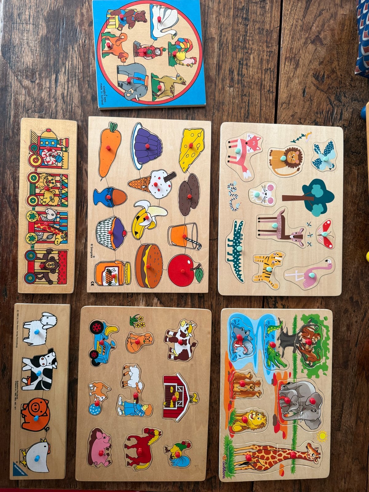 Houten puzzels, 2 tot 4 jaar, Gebruikt, Ophalen of Verzenden, Van hout