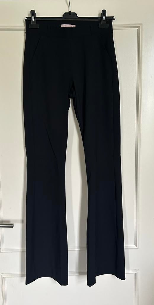 Zwarte Studio Anneloes Flair, Long Bonded broek, pantalon XS, Zwart, Ophalen of Verzenden, Zo goed als nieuw, Maat 34 (XS) of kleiner