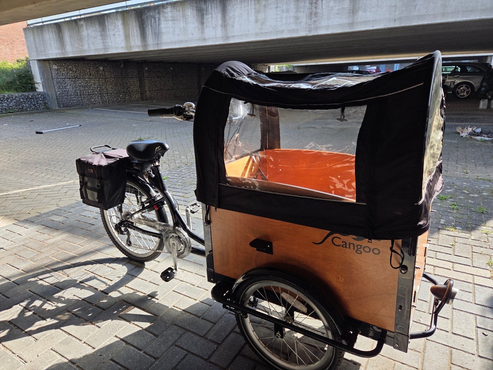 Elektrische bakfiets Cango Tour - zo goed als nieuw!, Fietsen en Brommers, Ophalen, Zo goed als nieuw, 4 kinderen of meer, Elektrisch
