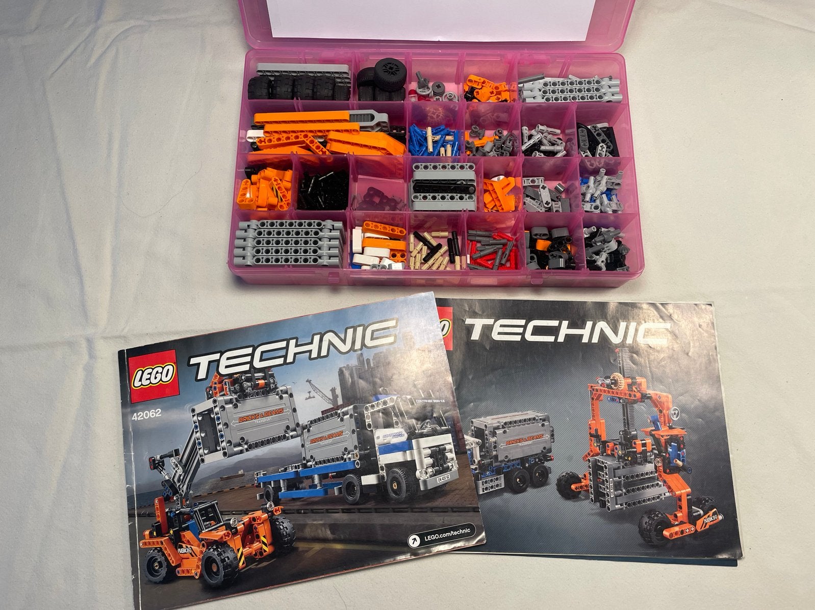 Lego Technic 42062 Container Transport (Compleet), Ophalen, Gebruikt
