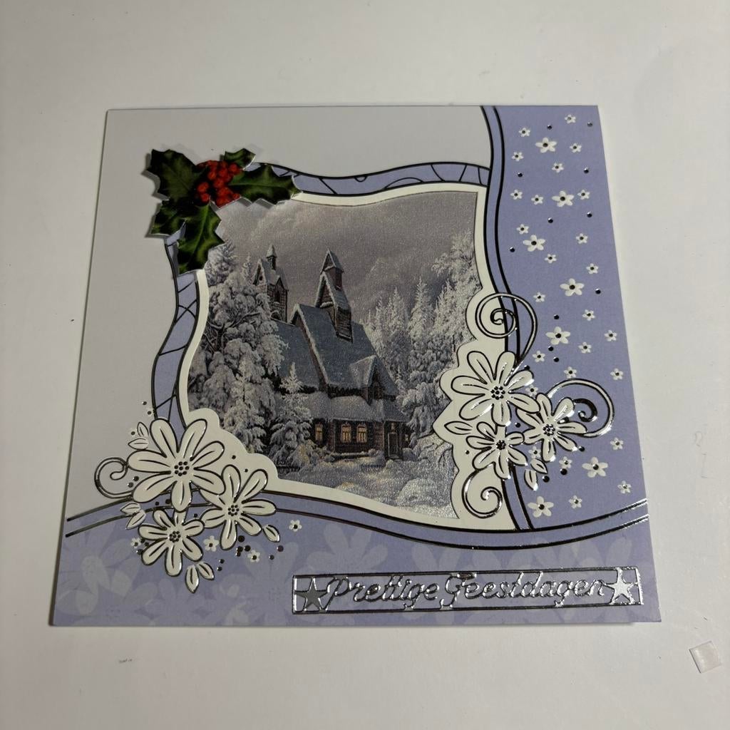 Parelmoer kerstkaart 4, Ophalen of Verzenden, Zo goed als nieuw, Overige thema's