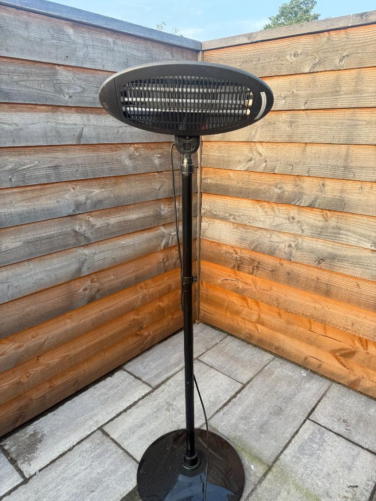 Terrasverwarmer met 3 standen, Draaibaar, Gebruikt, Vloer, Ophalen