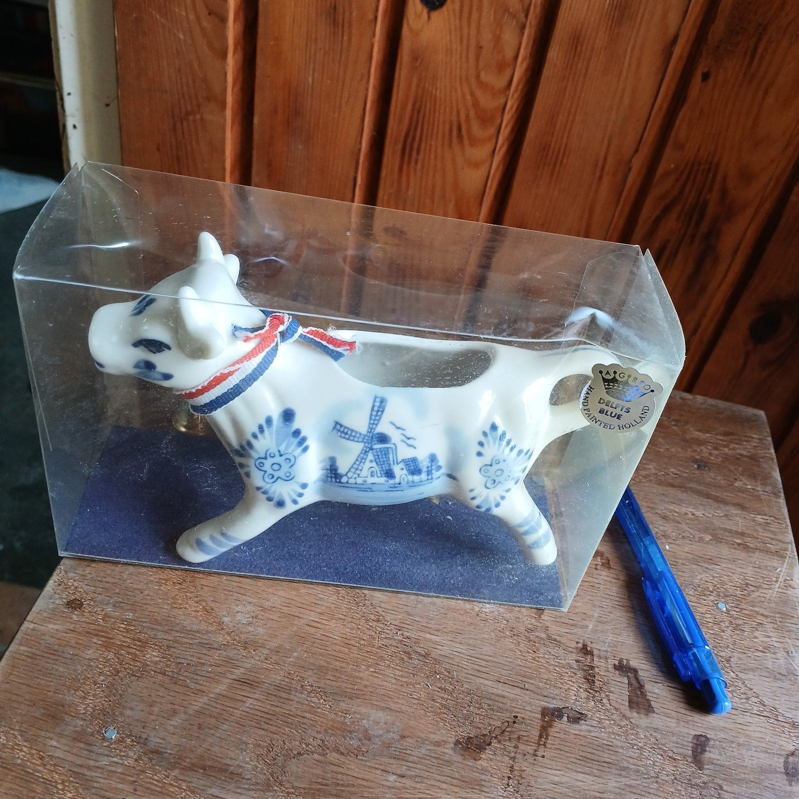 Delfts Blauw Koe Melkkannetje - Hollandse Souvenir, Antiek en Kunst, Ophalen of Verzenden